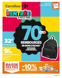 Prospectus Carrefour à Davejean: «LA RENTRÉE À PETIT PRIX» ,  pages, du 01/07/2025 au 21/07/2025