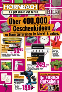 Gasgrill im Hornbach Prospekt "Über 400.000 Geschenkideen" mit 31 Seiten (Gelsenkirchen)