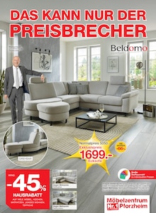 Ecksofa im Möbelzentrum Pforzheim Prospekt "DAS KANN NUR DER PREISBRECHER" mit 24 Seiten (Stuttgart)