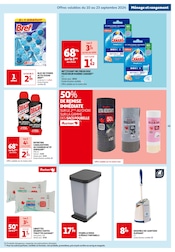 Promos Bloc WC dans le catalogue "SEPTEMBRE AU TOP" de Auchan Hypermarché à la page 45