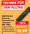 Universal-Fernbedienung Streamer URC 7935 von ONE FOR ALL im aktuellen Kaufland Prospekt für 12,99 €