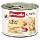 Animonda Carny Kitten Geflügel - Cocktail 200 g im Angebot bei Zookauf in Dinslaken Animonda Carny Kitten Geflügel - Cocktail 200 g Angebote von Animonda bei Zookauf Dinslaken für 1,19 €