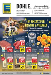 Aktueller EDEKA Supermarkt Prospekt für Hopsten 22.12.2025 - 27.12.2025 EDEKA Prospekt für Hopsten mit 26 Seiten