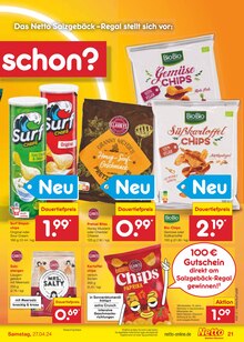 Chips im Netto Marken-Discount Prospekt "Aktuelle Angebote" mit 51 Seiten (Mannheim)