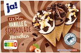 Mini Cones Vanille & Schokolade Hörnchen im Angebot bei REWE in Minden Mini Cones Vanille & Schokolade Hörnchen Angebote von ja! bei REWE Minden für 1,98 €