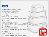 E center Nieder-Olm - Aufbewahrungsbox Clear Angebot im Prospekt Aufbewahrungsbox Clear bei E center im Nieder-Olm Prospekt für 1,99 €