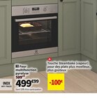 FOUR MULTIFONCTION PYROLYSE EOD4P40X - ELECTROLUX en promo chez Conforama FOUR MULTIFONCTION PYROLYSE EOD4P40X - ELECTROLUX dans le catalogue Conforama