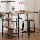 Table bar Aliaj 3 étagères en promo chez Maxi Bazar Sarcelles à 99,99 €