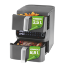 Doppelkammer-Heißluftfritteuse "16404" von GOURMETmaxx im aktuellen Sconto SB Prospekt