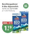 H-Bio-Alpenmilch 1,5 % Fett von Berchtesgadener im aktuellen V-Markt Prospekt für 1,19 €