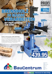 i&M BauCentrum Prospekt für Tagewerben: "BRENNHOLZ IN MASSE VERARBEITEN.", 2 Seiten, 01.10.2025 - 31.10.2025