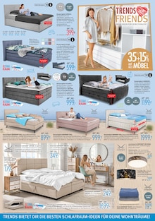 Boxspringbett im Trends Prospekt "TRENDS FOR FRIENDS" mit 8 Seiten (Essen)
