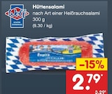 Netto Marken-Discount Altenbeken - Hüttensalami Angebot im Prospekt Hüttensalami bei Netto Marken-Discount im Altenbeken Prospekt für 2,79 €