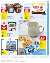 Prix et réduction Nutella dans le prospectus Carrefour Market en cours Offre Nutella dans le catalogue Carrefour Market du moment à la page 7