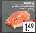 Aktuelles Lachssteak Angebot bei EDEKA in Remscheid ab 1,49 €