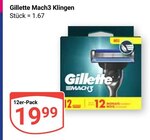 Mach3 Klingen Angebote von Gillette bei GLOBUS Neustadt für 19,99 €