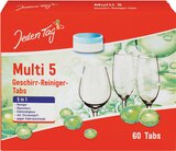 Jeden Tag Geschirr-Reiniger-Tabs Multi 5 Angebote bei famila Nordost Stade für 3,75 €