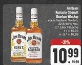 Kentucky Straight Bourbon Whiskey im E center Prospekt Kentucky Straight Bourbon Whiskey von Jim Beam im aktuellen E center Prospekt für 10,99 €