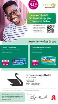 Aktueller mea - meine apotheke Prospekt (Krefeld, 4 Seiten zum blättern mea - meine apotheke Prospekt Unsere Juni-Angebote mit 4 Seiten