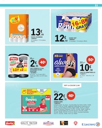 Offre Hygiène Intime dans le catalogue E.Leclerc du moment à la page 33