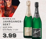 Jahrgangs-Sekt im Angebot bei EDEKA in Voerde Jahrgangs-Sekt Angebote von Mumm & Co. bei EDEKA Voerde für 3,99 €