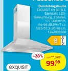 Dunstabzugshaube KH 60-8.3 Angebote von exquisit bei ROLLER Wilhelmshaven für 99,99 €