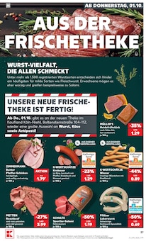 Wiener Würstchen im Kaufland Prospekt "Hier bin ich richtig" mit 76 Seiten (Köln)