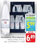 Mineralwasser Angebote von Gerolsteiner bei EDEKA Mannheim für 5,99 €