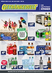 GetrĂ€nkewelt GetrĂ€nkemarkt Prospekt der aktuellen Woche mit 4 Seiten, gĂŒltig von 21.07.2025 bis 26.07.2025, in Herdecke und Umgebung Aktueller GetrĂ€nkewelt GetrĂ€nkemarkt Prospekt in Herdecke und Umgebung, "DIE GETRĂNKEKĂNNER" mit 4 Seiten, 21.07.2025 - 26.07.2025