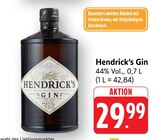 Gin im Angebot bei E center in Hofheim Gin Angebote von Hendrick's bei E center Hofheim für 29,99 €