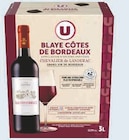 Blaye Côtes de Bordeaux AOP Rouge Chevalier de Landerac - U - Super U à Caen Blaye Côtes de Bordeaux AOP Rouge Chevalier de Landerac - U en promo chez Super U Caen à 9,59 €