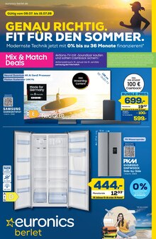 Fernseher im EURONICS Prospekt "GENAU RICHTIG. FIT FÜR DEN SOMMER." mit 8 Seiten (Soest)