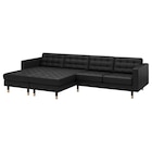 4er-Sofa mit Récamieren Grann/Bomstad schwarz/Holz Grann/Bomstad schwarz Angebote von LANDSKRONA bei IKEA Trier für 2.299,00 €