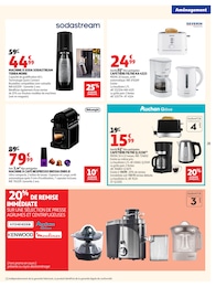 Prix et réduction Sodastream dans le prospectus Auchan Hypermarché en cours Offre Sodastream dans le catalogue Auchan Hypermarché du moment à la page 25