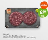 Bio-Rindfleischburger im Angebot bei tegut in Bensheim Bio-Rindfleischburger Angebote von tegut... bei tegut Bensheim für 6,99 €