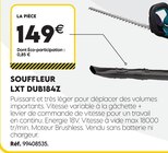 Souffleur LXT DUB184Z dans le catalogue Tout Faire