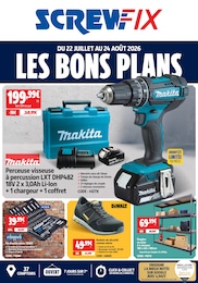 Prospectus Screwfix à Saint-Pierre-lès-Elbeuf, "LES BONS PLANS", 8 pages, 22/07/2026 - 24/08/2026