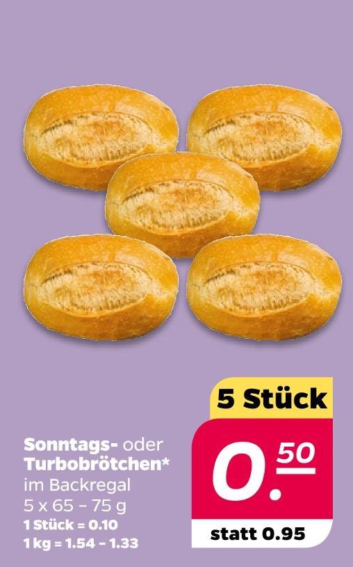 Sonntags- oder Turbobrötchen