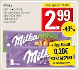 Schokolade Angebote von Milka bei WEZ Bad Oeynhausen für 2,99 €