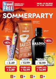 Travel FREE Prospekt: "SOMMERPARTY", 12 Seiten, 08.08.2025 - 21.08.2025