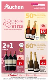 Prospectus Auchan Hypermarché à Ercourt, "La foire aux vins", 36 pages, 19/03/2024 - 01/04/2024