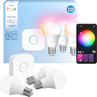 Hue Essential Kit: Hue Bridge + 3 Essential E27 smarte Lampen Starterset RGB bei MediaMarkt Saturn im Singen Prospekt für 55,00 €
