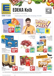 EDEKA Prospekt „Wir lieben Lebensmittel!“ für Kolitzheim und Umgebung mit 40 Seiten EDEKA Prospekt für Kolitzheim und Umgebung: „Wir lieben Lebensmittel!“, 40 Seiten, 26.10.2026 - 31.10.2026