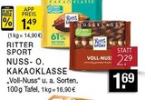 Nussklasse Voll-Nuss Angebote von Ritter Sport bei EDEKA Bottrop für 1,49 €