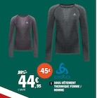 Sous-vêtement thermique femme / homme - odlo dans le catalogue E.Leclerc