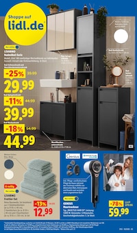 Bad-Spiegelschrank im aktuellen Lidl Prospekt (Bielefeld) Bad-Spiegelschrank im Lidl Prospekt "LIDL LOHNT SICH" mit 73 Seiten (Bielefeld)