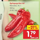 Aktuelle Paprika Angebote bei Netto Marken-Discount in Magdeburg Aktuelles Spitzpaprika rot Angebot bei Netto Marken-Discount in Magdeburg ab 1,79 €