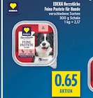 Feine Pastete für Hunde Angebote von EDEKA Herzstücke bei diska Hof für 0,65 €