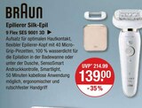 Epilierer Silk-Epil 9 Flex SES 9001 3D von Braun im aktuellen V-Markt Prospekt für 139,00 €