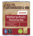 Wetterschutz-Holzfarbe von toom für 12,99 € bei toom Baumarkt im Angebot Wetterschutz-Holzfarbe von toom im aktuellen toom Baumarkt Prospekt
